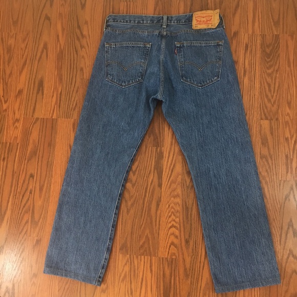 Levi’s 501 button fly high waisted mom jeans 33 - Picture 3 of 8